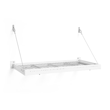 Newage Products 2x4ft Pro Series Wall Mounted Shelf - White 40405